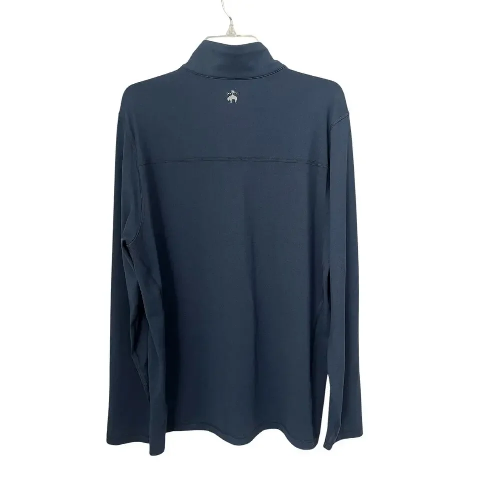 Brooks Brothers Performance Pullover Long Sleeve Preppy Navy Office Mens Large